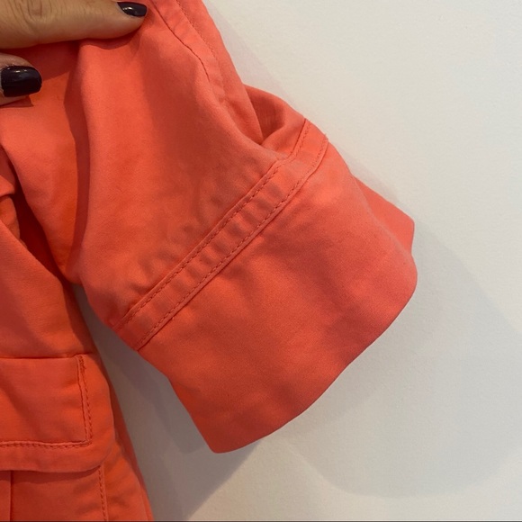 Old Navy Girls Coral Trench Coat - Picture 6 of 7